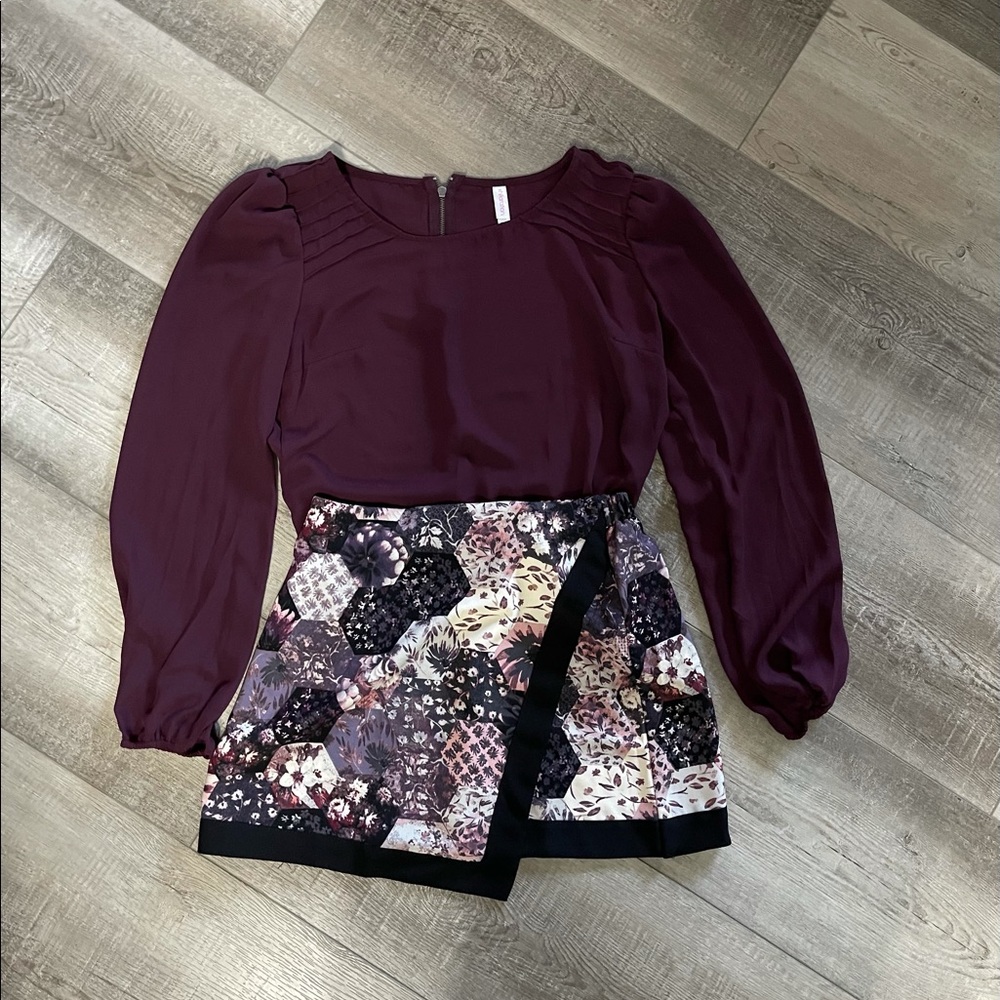 Mini skirt and top
